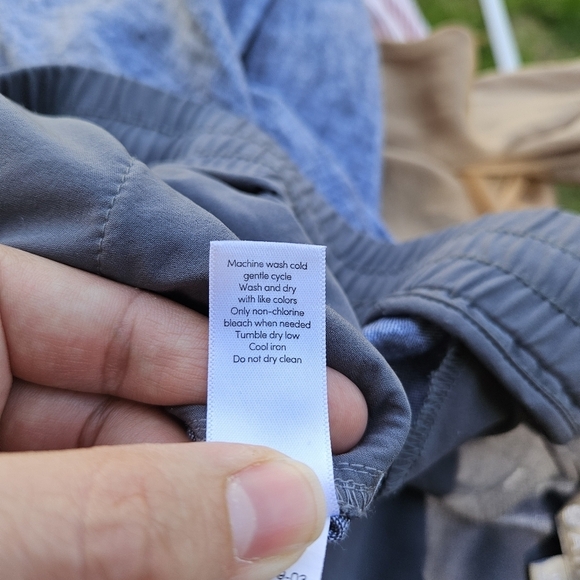 Athleta Bali linen ankle pant gray size 12 - Picture 6 of 7